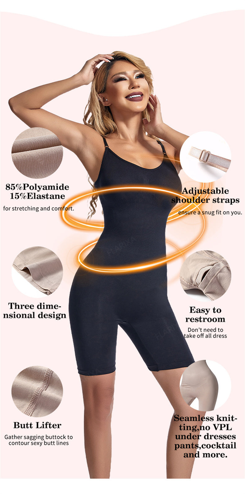 Plus Size Curve Komfort Body – Flattering & Supportive Shapewear-Beige-2XL-State of Style