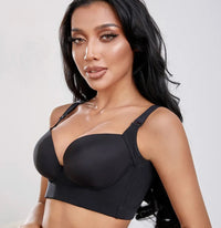Plus Size Deep Cup Push-Up Bra – Full Coverage & Flattering Lift-12-B-State of Style