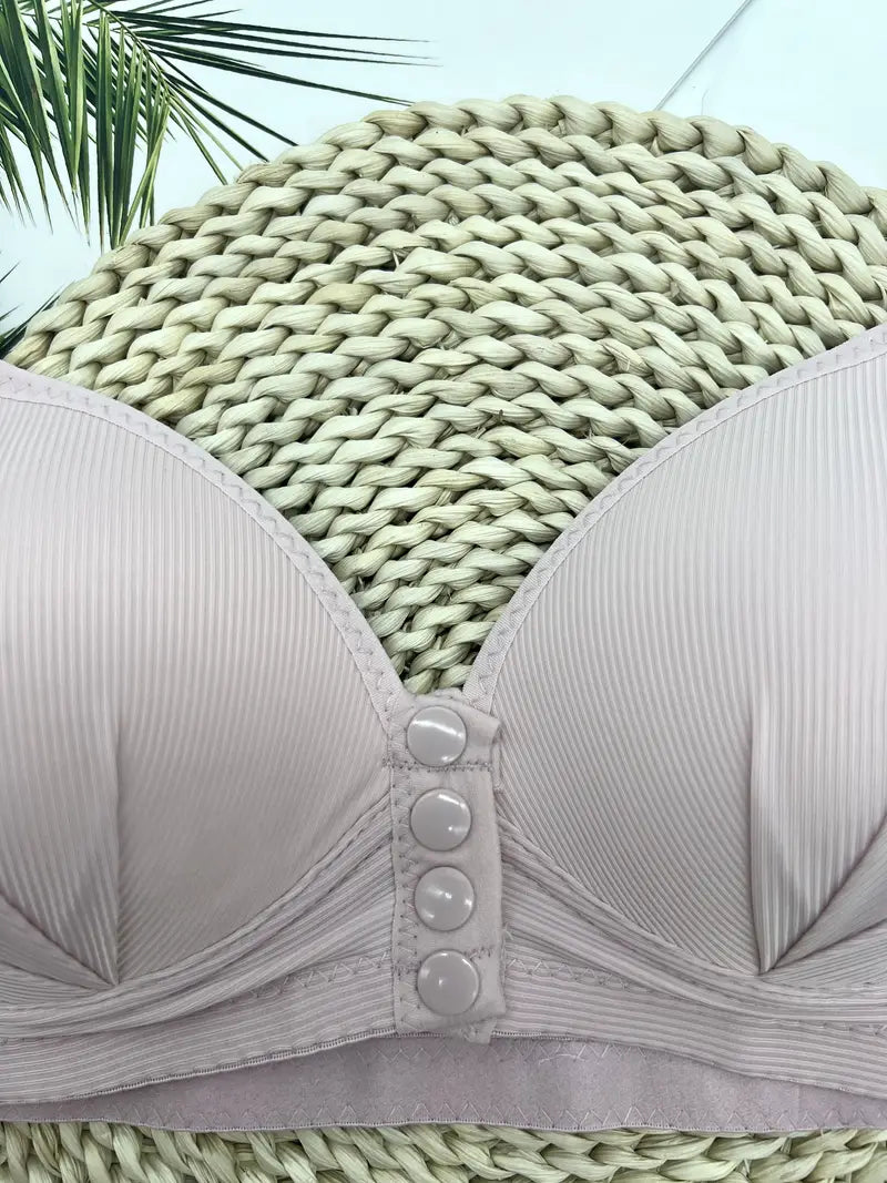 Plus Size Front Buckle Push-Up Bra – Stylish & Supportive-Purple-12B-State of Style