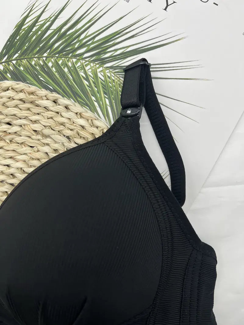 Plus Size Front Buckle Push-Up Bra – Stylish & Supportive-Purple-12B-State of Style