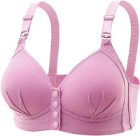 Plus Size Front Buckle Push-Up Bra – Stylish & Supportive-Purple-12B-State of Style