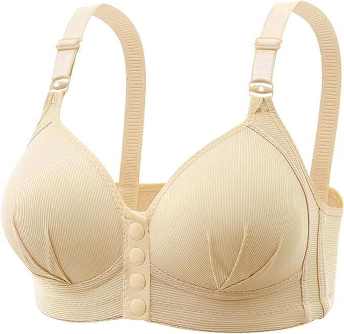 Plus Size Front Buckle Push-Up Bra – Stylish & Supportive-Skin-12B-State of Style
