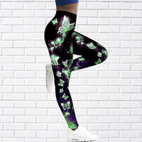 Plus Size Gradient Stripe Yoga Pants – Lightweight & Summer-Ready-Green B-2XL-State of Style