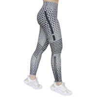 Plus Size Gradient Stripe Yoga Pants – Lightweight & Summer-Ready-Grey-2XL-State of Style
