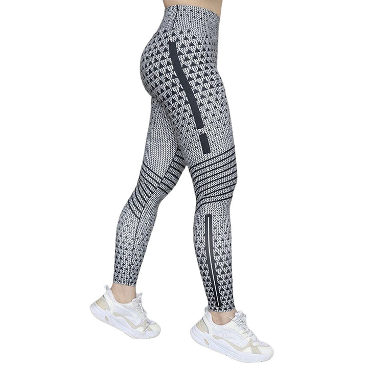 Plus Size Gradient Stripe Yoga Pants – Lightweight & Summer-Ready-Grey-2XL-State of Style
