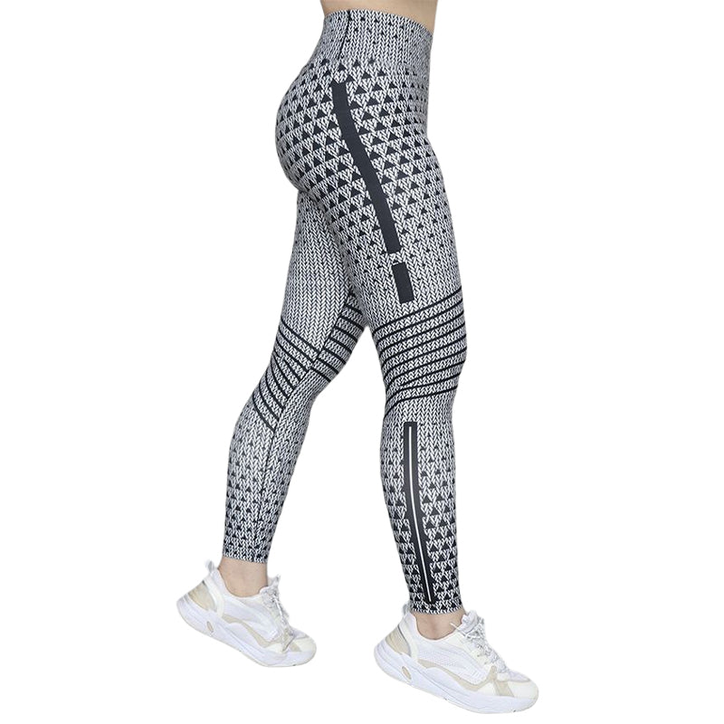 Plus Size Gradient Stripe Yoga Pants – Lightweight & Summer-Ready-Grey-2XL-State of Style