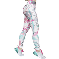 Plus Size Gradient Stripe Yoga Pants – Lightweight & Summer-Ready-Pink A-2XL-State of Style