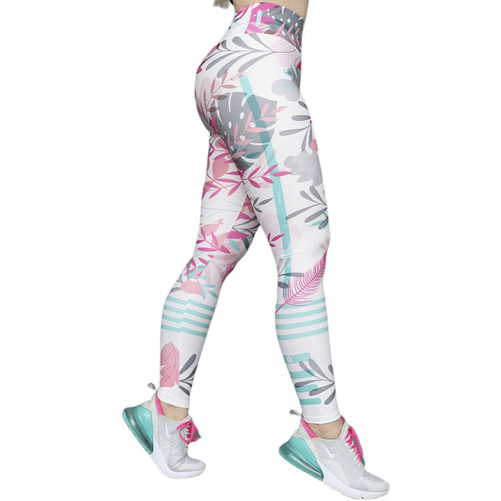 Plus Size Gradient Stripe Yoga Pants – Lightweight & Summer-Ready-Pink A-2XL-State of Style