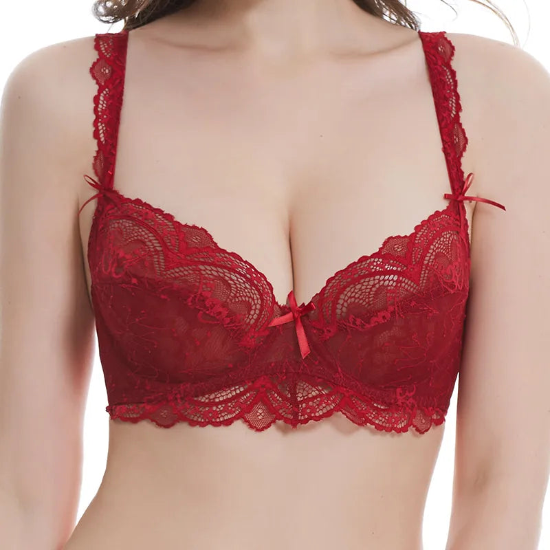Plus Size Lace Bralette – Sexy & Supportive-Burgundy-10B-State of Style