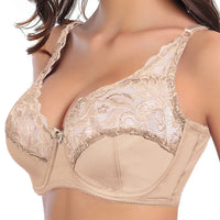 Plus Size Lace Push-Up Bra – Elegant & Supportive-Beige-10C-State of Style