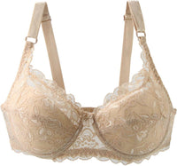 Plus Size Lace Push-Up Bra – Sensual & Supportive-Beige-10C-State of Style