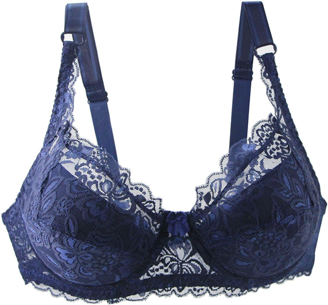 Plus Size Lace Push-Up Bra – Sensual & Supportive-Blue-10C-State of Style