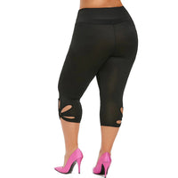 Plus-Size Summer Essential Leggings – Comfortable & Seamless Fit-Black-2XL-State of Style