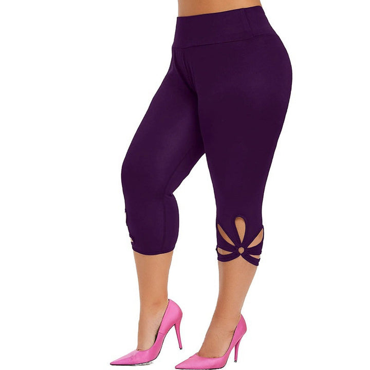 Plus-Size Summer Essential Leggings – Comfortable & Seamless Fit-Purple-2XL-State of Style