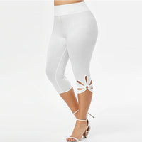 Plus-Size Summer Essential Leggings – Comfortable & Seamless Fit-White-2XL-State of Style