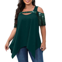 Plus Size Summer Streetwear Off-Shoulder Top-Black-2XL-State of Style