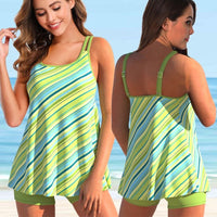 Plus Size Tankini for Beach & Pool - Marielle-Green-S-State of Style