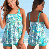 Plus Size Tankini for Beach & Pool - Marielle-Light blue-S-State of Style