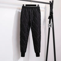 Plus Size Winter Down Cotton Pants-Brown-S-State of Style