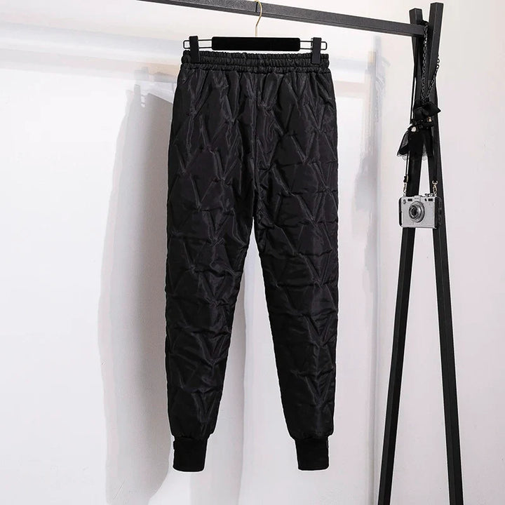 Plus Size Winter Down Cotton Pants-Brown-S-State of Style