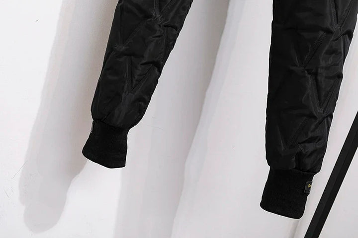 Plus Size Winter Down Cotton Pants-Brown-S-State of Style