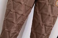 Plus Size Winter Down Cotton Pants-Brown-S-State of Style