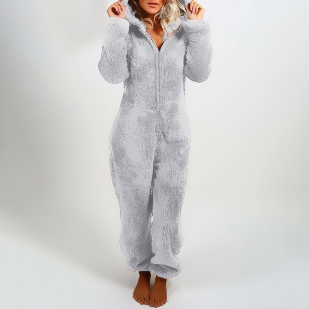 Plush Comfy Onesie for Ladies - Harper-Grey-S-State of Style