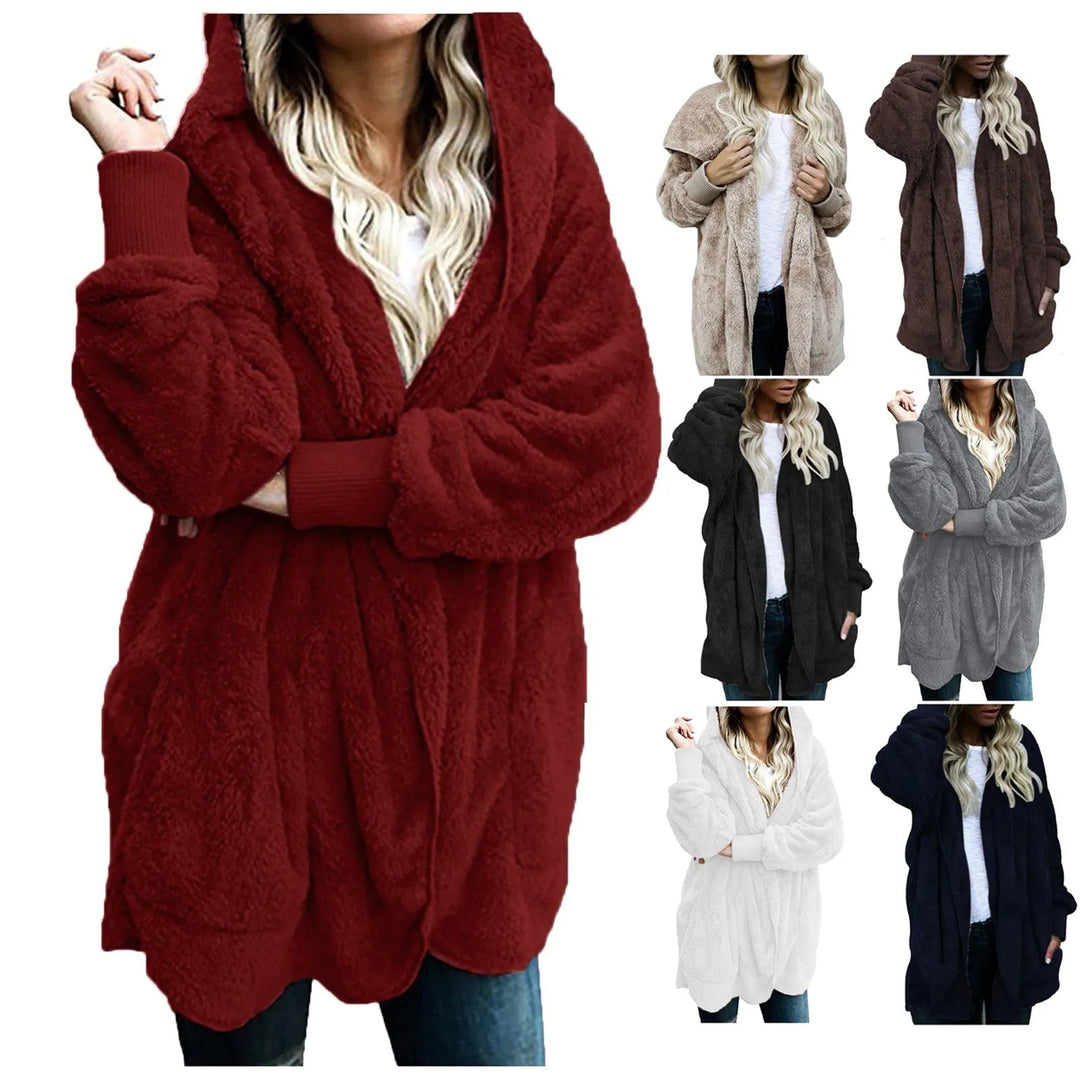 Plush Velvet Plus Size Winter Coat – Luxurious & Warm-Black-XL-State of Style