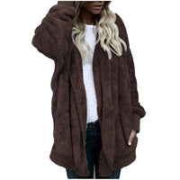 Plush Velvet Plus Size Winter Coat – Luxurious & Warm-Coffee-XL-State of Style