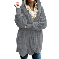 Plush Velvet Plus Size Winter Coat – Luxurious & Warm-Dark Grey-XL-State of Style