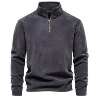 Polar Fleece Sweater - Lars-Dark Grey-S-State of Style