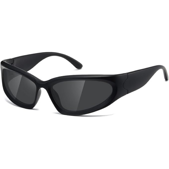 Polarised Sports Sunglasses - SwiftWrap-Black-State of Style