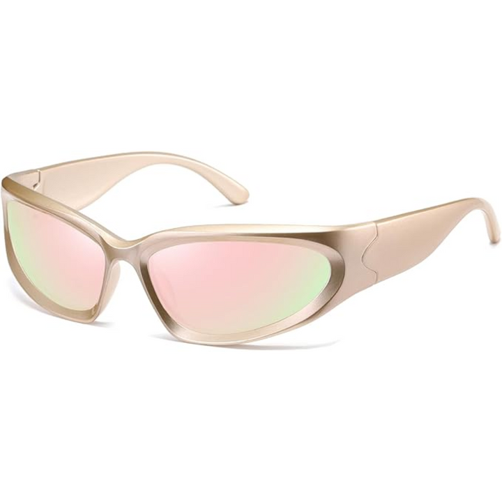 Polarised Sports Sunglasses - SwiftWrap-Champagne Gold-State of Style