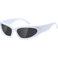 Polarised Sports Sunglasses - SwiftWrap-White-State of Style