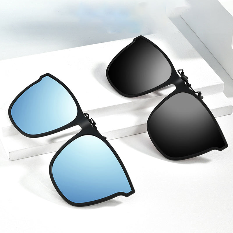 Polarising sunglasses clip for glasses wearers – buy 1, get 1 free – Felix-Blue-State of Style