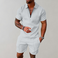 Polo and Shorts Summer Outfit for Men - Rafael-White (Sold out!)-S-State of Style