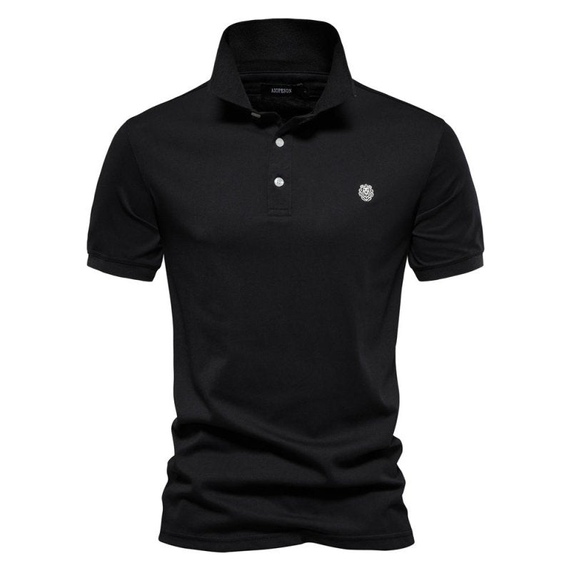 Polo Shirt - Logan-Black-S-State of Style