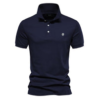 Polo Shirt - Logan-Navy Blue-S-State of Style