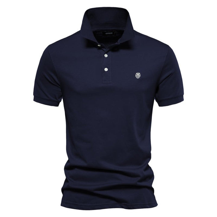 Polo Shirt - Logan-Navy Blue-S-State of Style