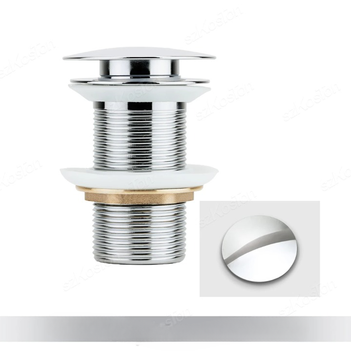Pop‑Up Basin Drain Plug with Overflow Options – Buy 1, Get 1 Free-Stainless Steel-State of Style