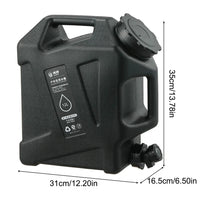 Portable 12L Water Container - AquaTrek-Black-State of Style
