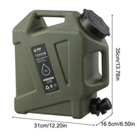 Portable 12L Water Container - AquaTrek-Green-State of Style