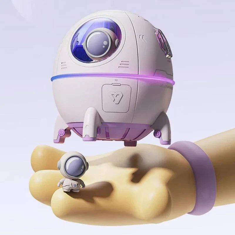 Portable Astronaut Humidifier with Night Light & Aroma Diffuser – AstroMist-Pink-State of Style