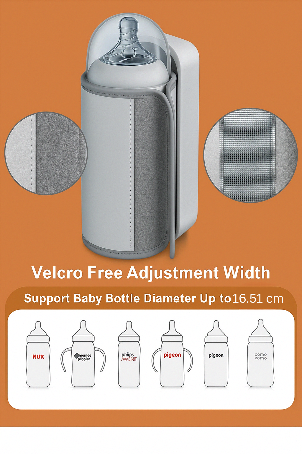 Portable Baby Bottle Warmer with Temperature Control - WarmEase-State of Style