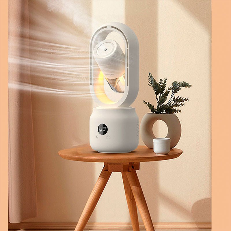 Portable Bladeless Fan with Humidifier – CoolMist-Pink-State of Style
