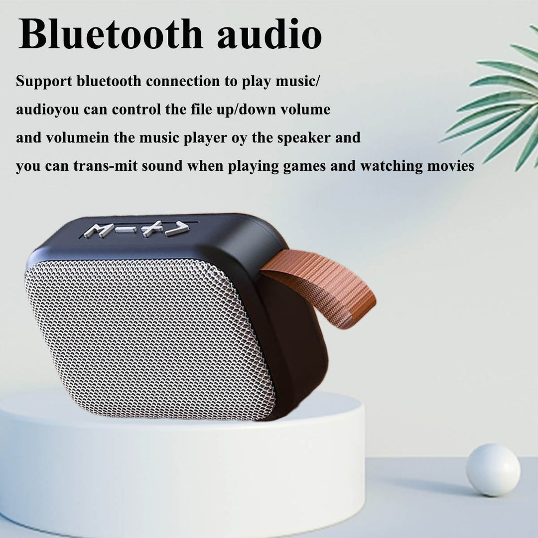 PORTABLE BLUETOOTH SPEAKER - 3D STEREO MUSIC PLAYER WITH HIFI SOUND-Black-State of Style