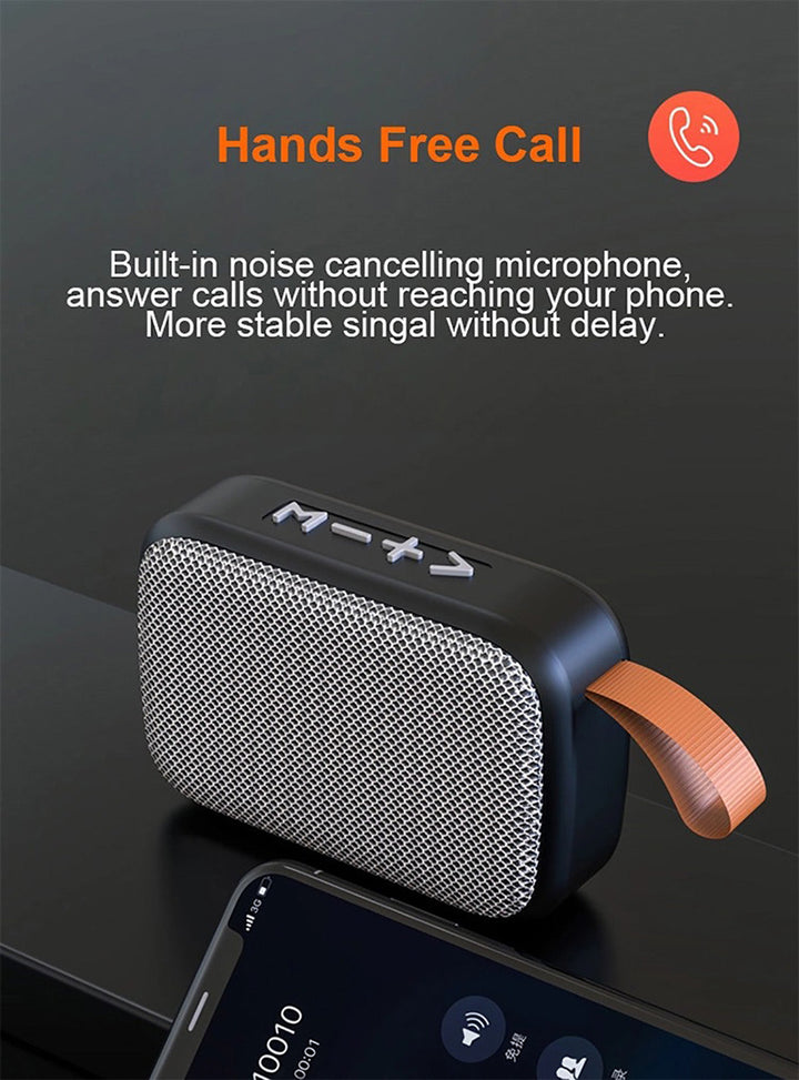 PORTABLE BLUETOOTH SPEAKER - 3D STEREO MUSIC PLAYER WITH HIFI SOUND-Black-State of Style