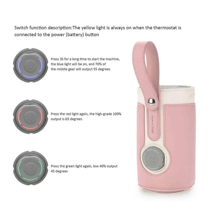 Portable Bottle Warmer – Heatly-Gray-State of Style