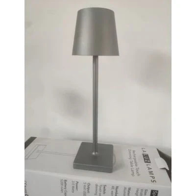 Portable Dimmable LED Table Lamp - LumiAura-Silver-State of Style