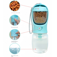 Portable Dog Water Bottle & Food Container-Blue-300 ml-State of Style